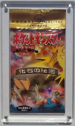 1997 Pokemon Card Japanese Jungle Fossil Set Foil Pack Booster Sealed 291 Yen JP - Image 5