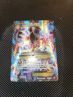 M Mewtwo EX Full Art Holo Card 159/162 Breakthrough Near Mint Pokemon TCG - Image 2
