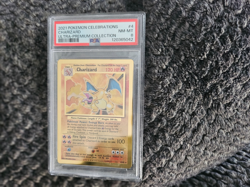Charizard 4/102 Celebrations METAL UPC Gold Promo Pokemon PSA 8 - Image 1