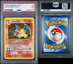 1999 POKEMON WoTC BASE SET UNLIMITED # 4/102 CHARIZARD HOLO 💎PSA 7 NM💎 - Image 3