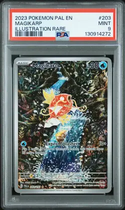 Pokemon Magikarp 203/193 Paldea Evolved Illustration Rare 203 MINT PSA 9 - Image 1