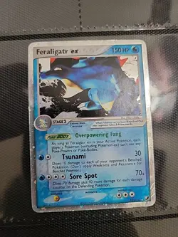 Pokemon TCG Feraligatr EX Holo Rare Card 103/115 Unseen Forces - Image 1