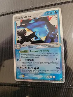 Pokemon TCG Feraligatr EX Holo Rare Card 103/115 Unseen Forces - Image 2