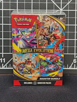 Pokemon TCG Mega Evolution Booster Bundle 6 Booster Packs New - Image 1