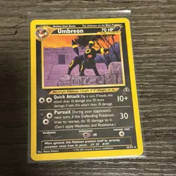 Pokemon TCG Umbreon Neo Discovery 32/75 Regular Unlimited Rare Card LP - Image 1