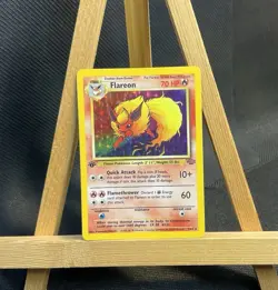 Pokemon Flareon 3/64 1st Edition Holo Jungle 1999 TCG LP Rare (NO OFFERS) - Image 1
