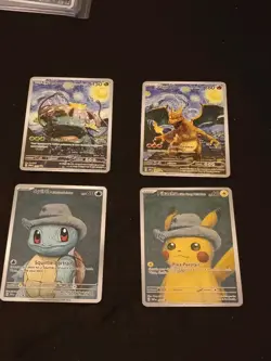 4 Starry Night Pokemon x Van Gogh Promo Card - NM - Image 1