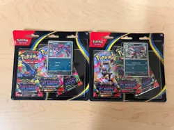2 Pokemon TCG ME02 Phantasmal Flames 3 Pack Booster Blister Sealed Bundle New - Image 1