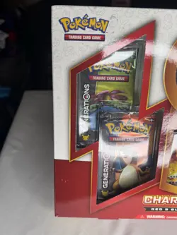 Pokemon TCG Charizard EX Red & Blue Collection Box 20th Anniversary Generations - Image 3
