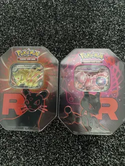 Pokemon TCG Team Rocket Tins x2 - Brand New and Sealed - Image 1