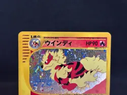 Arcanine Town on No Map Holo 017/092 Excellent Japanese Pokemon e Card 2002 - Image 3