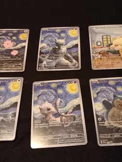 6 Starry Night Pokemon x Van Gogh Promo Card - NM - Image 3