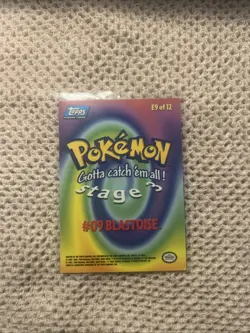 1999 Topps Pokemon Movie Blastoise #E9 Foil NM (Blue Logo) - Image 2