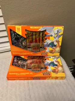 Pokemon Reshiram & Charizard GX Premium Collection Box Sealed 20 Booster 2 boxes - Image 1