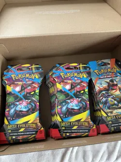 POKEMON MEGA EVOLUTIONS SLEEVED BLISTER PACK LOT OF 33 NEW SEALED (33) TCG RARE! - Image 3