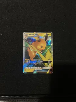 Raichu GX 20/68 Sun & Moon Hidden Fates Rare Holo Pokemon Card - Image 1