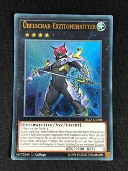 YUGIOH EVILSWARM EXCITION KNIGHT BLLR-EN068 1ST ULTRA GERMAN - Image 1