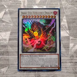 Yu-Gi-Oh! Snake-Eyes Vengeance Dragon ALIN-EN040 Ultra Rare 1st Ed NM/MINT - Image 1