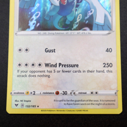 Lugia 132/185 - SWSH Vivid Voltage Holo Rare Pokemon TCG Card NM Near Mint - Image 5