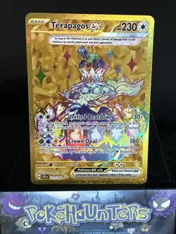Pokemon Card Terapagos EX 173/142 Stellar Crown Hyper Rare Near Mint - Image 1