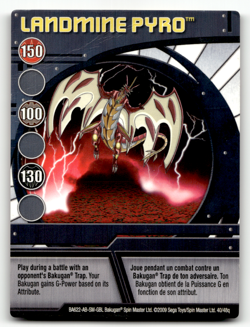 Bakugan Card - Landmine Pyro (Neo Dragonoid) - Ability - Battle Brawlers - Image 1