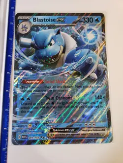 Pokemon Blastoise ex 009/165 Jumbo Cards Holo - Image 1