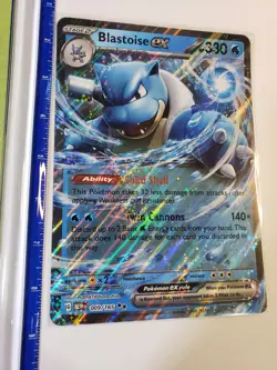 Pokemon Blastoise ex 009/165 Jumbo Cards Holo - Image 2