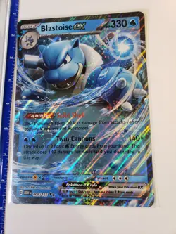 Pokemon Blastoise ex 009/165 Jumbo Cards Holo - Image 3