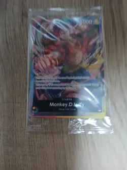Monkey. D. Luffy P-L Multicolor Foil Leader PROMO Packs Battle Card SEALED - Image 1