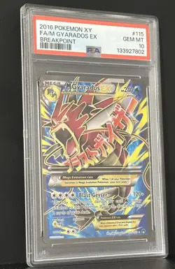 Pokemon Mega Gyrados EX Full Art Card 115/122, XY Breakpoint Gem Mint PSA 10 - Image 3