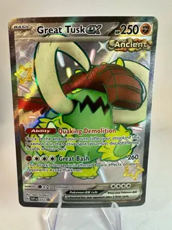 Great Tusk ex 072 Sv: Scarlet & Violet Promo Cards Holo Pokemon TCG - Image 1
