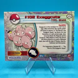1999 Topps Pokemon TV Animation #102 Exeggcute Foil Card - Vintage Topps - Image 2