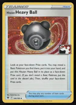 Pokemon Hisuian Heavy Ball 146/189 Prize Pack Series Cards Holo Pack Fresh - NM - Image 1