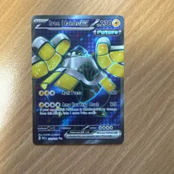 Pokemon TCG Iron Hands EX Paradox Rift Holo Card 223/182 Mint Condition Rare - Image 1