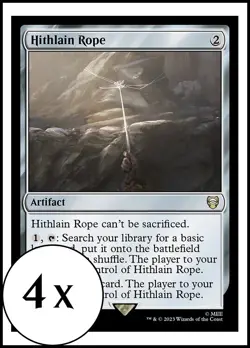 MTG - 4 x Hithlain Rope - Playset of 4 - Lord of the Rings Commander - Image 1