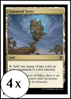 MTG - 4 x Command Tower - Bloomburrow Commander - Playset 4x x4 - Image 1
