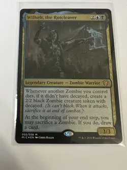 MTG Wilhelt, the Rotcleaver - THICK STOCK - Commander: - Magic the Gathering 002 - Image 1