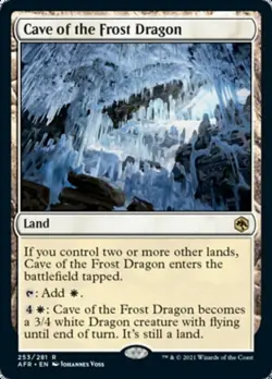 Cave of the Frost Dragon - Foil Light Play, English Magic the Gathering MTG Adve - Image 1