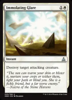 [4x] Immolating Glare - Foil Near Mint, English Oath of the Gatewatch MTG Magic - Image 1