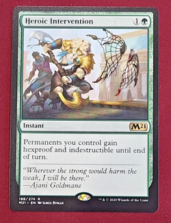 MTG / Heroic Intervention / M21 / #188 / Regular / Rare / NM - Image 1