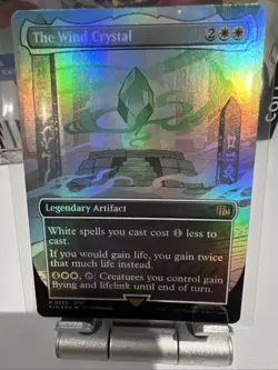 The Wind Crystal (Borderless) - FINAL FANTASY (FIN) M/NM R 0330 FOIL - Image 3