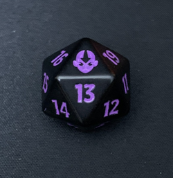 ATLA Avatar - Magic: The Gathering Prelease Dice - D20 Spindown MTG PURPLE/BLACK - Image 1