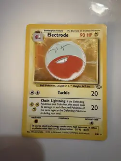 Pokemon TCG Electrode Jungle 2/64 Holo Unlimited Rare Card 1999 - Image 1