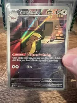 Gumshoos 153/132 Full Art Holo Illustration Rare Mega Evolution Pokemon 2025 NM - Image 2