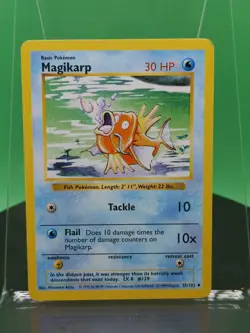 Magikarp 35/102 Shadowless Base Set Uncommon 1999 English Pokemon TCG WoTC - Image 3