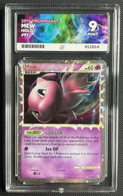 Pokemon Mew Prime 97/102 Holo HG&SS Triumphant ACE 9 - Image 1