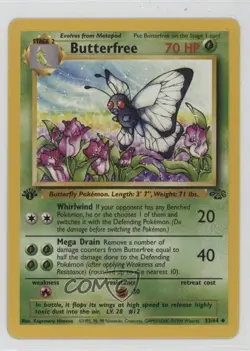 Butterfree 1st Ed. Pokemon Jungle #33 1999 - Image 1
