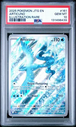 2025 POKEMON JTG EN-JOURNEY TOGETHER ILLUSTRATION RARE #161 ARTICUNO PSA 10 - Image 2