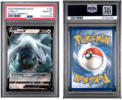 2022 POKEMON SWORD & SHIELD SILVER TEMPEST #138 LUGIA V PSA 10 - Image 3