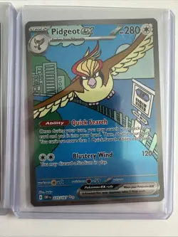 Pokemon TCG Obsidian Flames Pidgeot EX Sir 225/197, Pidgeotto 208, Pidgey 207 - Image 4